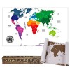 Παγκόσμιος Χάρτης Ξυστό Χρυσό - 42x30 εκ.