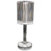 Φωτιστικό Πορτατίφ LED - Stripe Table Touch Lamp 8,5x8,5x25 εκ. Διάφανο