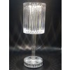 Φωτιστικό Πορτατίφ LED - Stripe Table Touch Lamp 8,5x8,5x25 εκ. Διάφανο