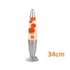Φωτιστικό Λάβας - Lava Lamp 34cm - Πορτοκαλί