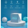 Προγραμματιζόμενο Επαναφορτιζόμενο Ξυπνητήρι Magic Cube Φωτάκι Νύχτας με Αιθητήρα Ήχου & Αφής Μπλε