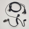 Ακουστικό Μικρόφωνο 2 Pin PTT με Μαύρο Σπιράλ για Ασυρμάτους Baofeng