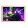 Διακοσμητικό Φωτιστικό LED με Ξύλινη Κορνίζα One Piece Roronoa Zoro 23x32cm