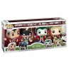 Funko POP DC Super Heroes - Superman in Holiday Sweater, Batman as Eb. Scrooge, The Joker as Santa & Harley Quinn with Helper 4-pack Vinyl Figures