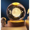 Διακοσμητική Κρυστάλλινη Σφαίρα Φωτάκι Νυχτός Saturn Crystal Ball Night Lamp 8cm