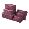 Οργανωτής Βαλιτσών σετ 6 τεμαχίων - Μπορντώ