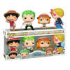 Funko POP Animation One Piece - Monkey D. Luffy, Roronoa Zoro, Nami, Sanji GiTD 4-Pack Vinyl Figures Special Edition