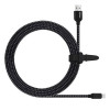 Braided Καλώδιο 3 μέτρων USB σε Micro USB για Android συσκευές - Μαύρο