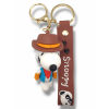 3D Μπρελόκ Σιλικόνης Peanutes - Snoopy as Cawboy 8 εκ.