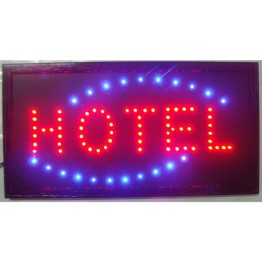 Φωτιζόμενη πινακίδα με κίνηση HOTEL