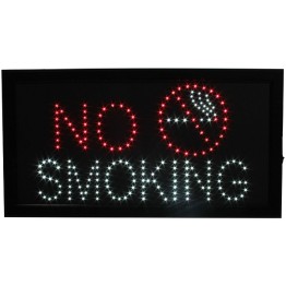 Φωτιζόμενη πινακίδα με κίνηση NO SMOKING