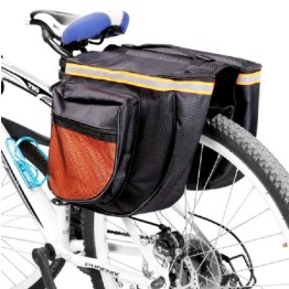 Διπλή Βαλίτσα-Τσάντα για το Ποδήλατο 33x28x9cm με Ανακλαστικές λωρίδες