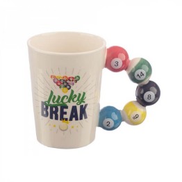 Κούπα με λαβή σε σχήμα Μπάλες Μπιλιάρδου - Pool Balls Mug