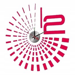 Ρολόι Τοίχου Αυτοκόλλητο DIY 12A023