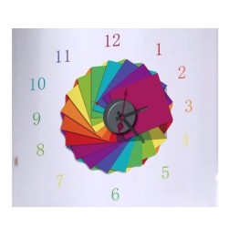 Ρολόι Τοίχου Αυτοκόλλητο DIY 12A024