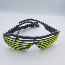 Γυαλιά με Διπλό led φωτισμό για Πάρτυ Πράσινο