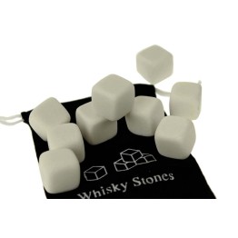 Λευκά Παγάκια Whisky Stones που δεν λιώνουν ποτέ - Σετ 9 τεμαχίων