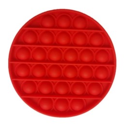 Anti Stress Fidget Bubble Pop Αγχολυτικό Παιχνίδι Κύκλος Κόκκινο