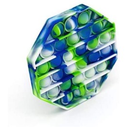 Anti Stress Fidget Bubble Pop Αγχολυτικό Παιχνίδι Οκτάγωνο Marble Μπλε-Πράσινο