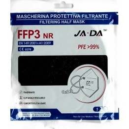 Jada FFP3 NR Filtering Half Mask PFE>99% Με Επιρρίνιο Μαύρη 1τμχ