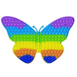 Super Jumbo Fidget Pop it Αγχολυτικό Παιχνίδι Πεταλούδα Γιγαντοτεράστια Rainbow