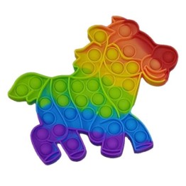 Anti Stress Fidget Bubble Pop Αγχολυτικό Παιχνίδι Αλογάκι Rainbow