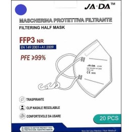 Jada FFP3 NR Filtering Half Mask Με Επιρρίνιο Μπλε 20τμχ