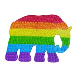 Super Jumbo Fidget Pop it Αγχολυτικό Παιχνίδι Ελέφαντας Γιγαντοτεράστιος Rainbow