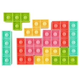 Tetris Fidget Pop it Αγχολυτικό Παιχνίδι Puzzle 10 Τεμαχίων