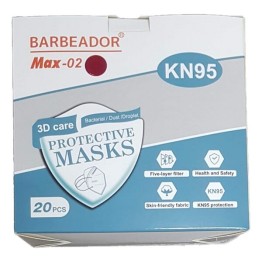 Μάσκα Υψηλής Προστασίας KN95 3D Care Protective Μπορντώ 20τμχ
