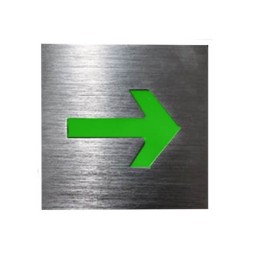 Φωτιζόμενη Πινακίδα Αλουμινίου Βέλος- Επιγραφή LED Arrow Green