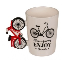 Κεραμική Κούπα του Ποδηλάτη - Cyclist's Mug - Κόκκινο