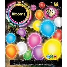 Μπαλόνια με Led Φωτισμό Mixed 15τμχ 