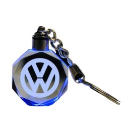 3D Led Light Κρυστάλλινο Μπρελόκ Αυτοκινήτου - Volkswagen