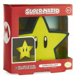 Διακοσμητικό Φωτιστικό Φωτιστικό Super Mario Bros Super Star με Ήχο