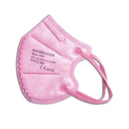 Ροζ Παιδική Μάσκα FFP2 τύπου πεταλούδας 1τεμ