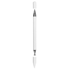 Stylus και Στυλό για Κινητά, Tablet, Ταμπλέτες Αφής & Γραφίδες 2 σε 1 - Λευκό
