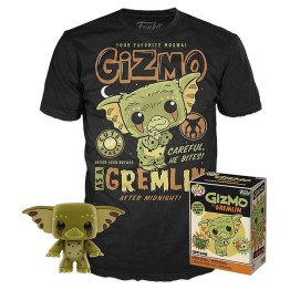 Funko Pop Tees Box Gremlins - Gizmo Exclusive Figure 04 & Tshirt Medium