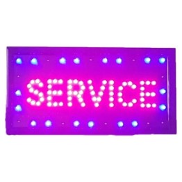 Φωτιζόμενη πινακίδα Led με κίνηση Service