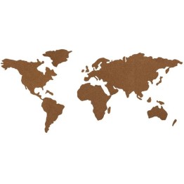 Πίνακας Ανακοινώσεων Επιτοίχιος Από Φελλό Σε Σχήμα Παγκόσμιος Χάρτης