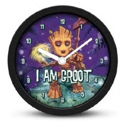 Επιτραπέζιο Ρολόι - Ξυπνητήρι Στρογγυλό Guardians of the Galaxy - I am Groot