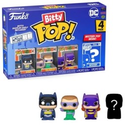 Funko Bitty POP! Heroes - Batman, The Riddler, Batgirl & Chase Mystery 4-Pack Vinyl Figures