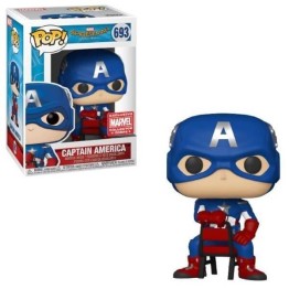 Funko POP Marvel Spider-Man: Homecoming - Captain America 693 Bobble-Head Marvel Collector Corps Exclusive