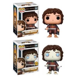 Funko POP Bundle of 2 Movies The Lord of the Rings - Frodo Baggins 444 & Chase Vinyl Figures