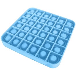 Anti Stress Fidget Bubble Pop Αγχολυτικό Παιχνίδι Τετράγωνο Μπλε