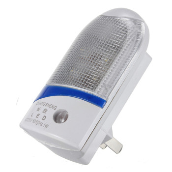 Φωτιστικό νυκτός LED 1W, ανάβει αυτόματα όταν σκοτεινιάσει