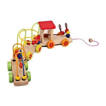 Εκπαιδευτικό Ξύλινο Οικολογικό Παιχνίδι Τρενάκι