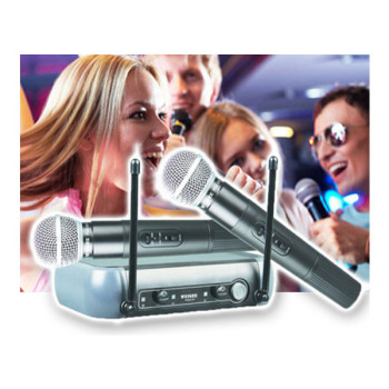 Επαγγελματική Συσκευή Καραόκε Με 2 Ασύρματα Μικρόφωνα