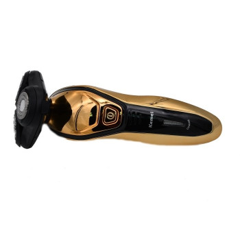 Αδιάβροχη Επαναφορτιζόμενη Ξυριστική Μηχανή με 3 Κεφαλές ΚΕΜΕΙ ΚΜ-9808