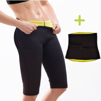 Σετ Βερμούδα Κολάν & Ζώνη Εφίδρωσης και Αδυνατίσματος από Neotex, Hot Shapers